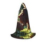 WZYCWB Big Brown Bear L Patterned Hooded Cape Cosplay Costume - Holiday Party Costume Props