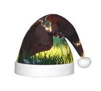 WZYCWB Big Brown Bear Print Christmas Party Hat, Children's Class Activity Gift, Christmas Holiday Decoration Prop