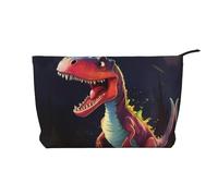 WZYCWB Big-mouthed Dinosaur Printed Travel Cosmetic Bag, Perfect for Business Trips and Vacations.