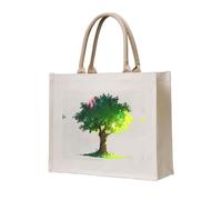 WZYCWB Big tree in the sun Printed three-dimensional canvas tote bag suitable for travel, work, fitness, camping and beach carrying