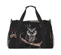 WZYCWB Bird's Nest Golden Chicken Handheld travel bag weekend bag fitness yoga bag suitable for fitness and other scenarios, Late Night Owl, One Size