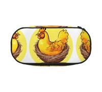 WZYCWB Bird's Nest Golden Chicken Large Capacity Pencil Bag - Multifunctional Storage Box, Portable and Durable Pencil Bag for Office and School Supplies