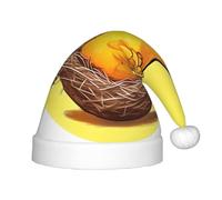WZYCWB Bird's Nest Golden Chicken Patterned Christmas Hats for Kids, Cute Pointed Hats, Christmas Party Decorations and Gifts for Family Gatherings