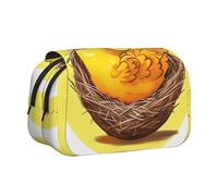 WZYCWB Bird's Nest Golden Chicken Portable Pencil Case ideal for organizing pens in the office or storing makeup brushes