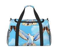 WZYCWB Bird's Nest Golden Chicken Printed fitness travel bag. Perfect for yoga training, short trips, and swimming gear., Seagulls in Flight, One Size