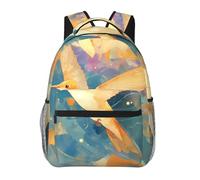 WZYCWB Birds spread their wings Casual Backpack, 11.4x15.7x7.8 Inch, Laptop Backpack for Travel Hiking Business Camping Gym