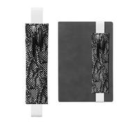 WZYCWB Black and white corrugated dots Diary pencil pouches, PVC pen holders and pen holders with elastic bands, and bookmarks are the best gift choices., White, One Size
