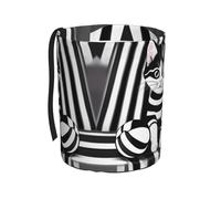 WZYCWB Black and White Striped Kitten Hanging car Trash can is Suitable for Many Types of Cars. It is Practical and Convenient, and is Simply The Perfect Partner for Driving.