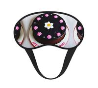 WZYCWB Black Chocolate Cake Printed Sleeping Eye mask, Full Coverage, relieves Eye Fatigue