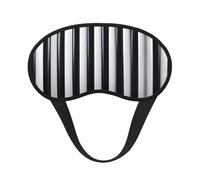 WZYCWB Black & White Stripe Printed Sleeping Eye mask, Full Coverage, relieves Eye Fatigue