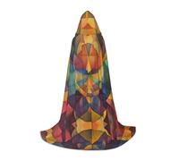 WZYCWB Block Harmony L Patterned Hooded Cape Cosplay Costume - Holiday Party Costume Props
