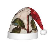 WZYCWB Blooming red roses Patterned Christmas Party Hat, Children's Class Activity Gift, Christmas Holiday Decoration Prop