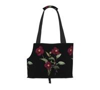 WZYCWB Blooming red roses Printed Pet Shoulder Bag - Lightweight, Breathable Travel Small Pet Shoulder Bag