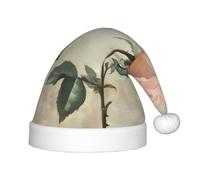 WZYCWB Blooming white roses Patterned Christmas Party Hat, Children's Class Activity Gift, Christmas Holiday Decoration Prop
