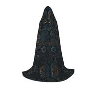 WZYCWB blue Lace background Printed S Wizard Cape, Themed Party Costume, Adult & Teen Cosplay Cape, Sizes S, M, L