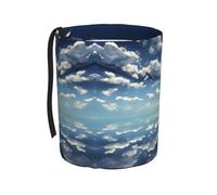 WZYCWB Blue Sky and White Clouds Hanging car Trash can is Suitable for Many Types of Cars. It is Practical and Convenient, and is Simply The Perfect Partner for Driving.
