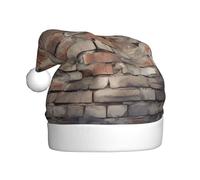 WZYCWB bricks Prints Santa Hats - Ideal for Christmas Eve, New Year's Eve, and Holiday Parties - Festive Decorations