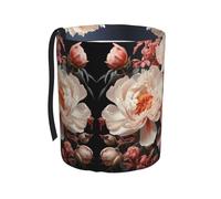 WZYCWB Bright White Peonies Hanging car Trash can is Suitable for Many Types of Cars. It is Practical and Convenient, and is Simply The Perfect Partner for Driving.