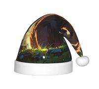 WZYCWB Brown bear in the forest Patterned Christmas Party Hat, Children's Class Activity Gift, Christmas Holiday Decoration Prop