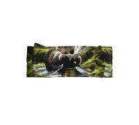 WZYCWB Brown Bear Pounce Bow Headband Children Elastic Bow Hair Accessories 0-6 Months Hair Bows for Newborns Infants Toddlers