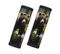WZYCWB brown bear pounce Printed Trolley Cover - Luggage Accessories, A Comfortable Travel Companion