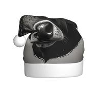 WZYCWB Bull head letter Patterned Santa hat, suitable for Christmas parties, New Year's Eve parties, and stage performances.