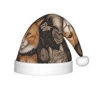 WZYCWB calico cat Patterned Christmas Party Hat, Children's Class Activity Gift, Christmas Holiday Decoration Prop