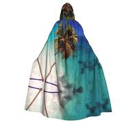WZYCWB Caribbean Islands Hooded Cape Adult Extended, Unisex Party Decoration Cape, Halloween, Carnival and Cosplay Costume