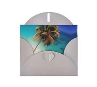 WZYCWB Caribbean Islands Patterned Gray Holiday Card (6x4) with Envelope. Suitable for birthdays, weddings, and condolences.