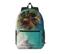 WZYCWB Caribbean Islands Printed backpack with pockets - suitable for work, business trips, travel, sports