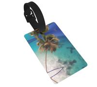 WZYCWB Caribbean Islands Printed Luggage Tags - Waterproof and Durable Travel Tags