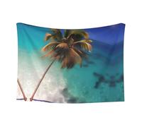 WZYCWB Caribbean Islands Small Printed pet Blanket - Suitable for pet kennels/Dog beds/cat Baskets