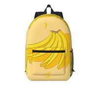 WZYCWB cartoon banana Printed backpack with pockets - suitable for work, business trips, travel, sports