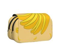 WZYCWB cartoon banana Printing Portable Pencil Case ideal for organizing pens in the office or storing makeup brushes