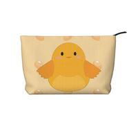 WZYCWB Cartoon Chick Patterned Toiletry Storage Bag, Essential for organizing Cosmetics and Skincare Products.