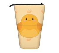 WZYCWB Cartoon Chick Printed Retractable Pen Holder for Dorm or Office use.