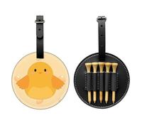 WZYCWB Cartoon Chick Special Printed Golf tee Storage Bag - Portable Hanging Buckle Design