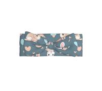 WZYCWB Cartoon Cute Bunny Bow Headband Children Elastic Bow Hair Accessories 0-6 Months Hair Bows for Newborns Infants Toddlers