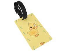 WZYCWB Cartoon Duck Pattern Luggage Tags - Airplane Travel Accessories, Backpack and Luggage Tags
