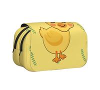 WZYCWB cartoon duck Patterned Portable Pencil Case ideal for organizing pens in the office or storing makeup brushes