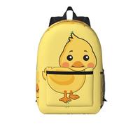 WZYCWB cartoon duck Printed backpack with pockets - suitable for work, business trips, travel, sports