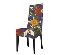 WZYCWB Cartoon Morning gloryStretch Dining Chair Covers for Home Restaurants and banquets 20 x 18 inches