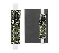 WZYCWB Cartoon panda background Diary pencil pouches, PVC pen holders and pen holders with elastic bands, and bookmarks are the best gift choices.