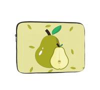 WZYCWB cartoon pear 15 inch Printed laptop sleeve for 10-17-inch laptops, perfect for business, office, school, or university use.