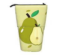 WZYCWB Cartoon pear Printed Retractable Pen Holder Suitable for use as a Simple Cosmetic Bag, Wallet, etc.