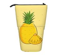 WZYCWB Cartoon Pineapple Printed Retractable Pen Holder for Dorm or Office use.