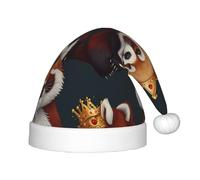 WZYCWB Cartoon red panda Patterned Christmas Hats for Kids, Cute Pointed Hats, Christmas Party Decorations and Gifts for Family Gatherings