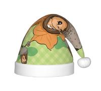 WZYCWB Cartoon squirrel Patterned Christmas Hats for Kids, Cute Pointed Hats, Christmas Party Decorations and Gifts for Family Gatherings