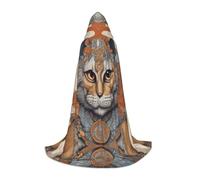 WZYCWB Cat's Eye L Patterned Hooded Cape Cosplay Costume - Holiday Party Costume Props