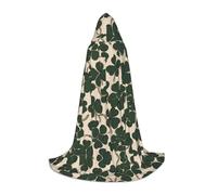 WZYCWB Celtic Clover S Patterned Hooded Cape Cosplay Costume - Holiday Party Costume Props